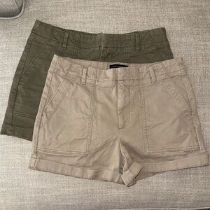 Banana Republic Olive and Tan Cargo Shorts